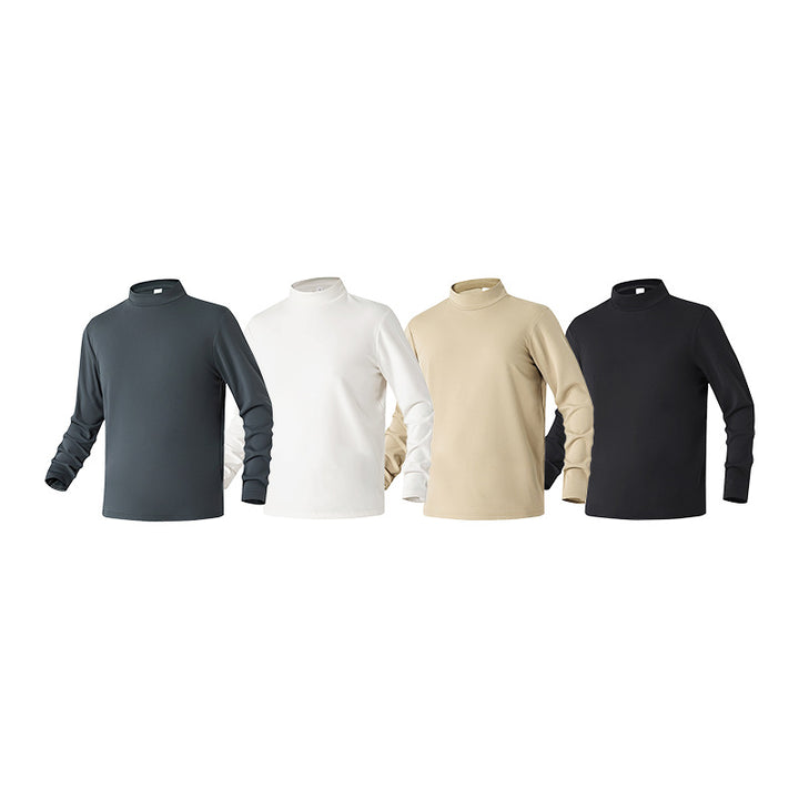 Damen Slim-Fit Langarmshirt mit Stehkragen aus funktionalem Jersey Echo Archiv