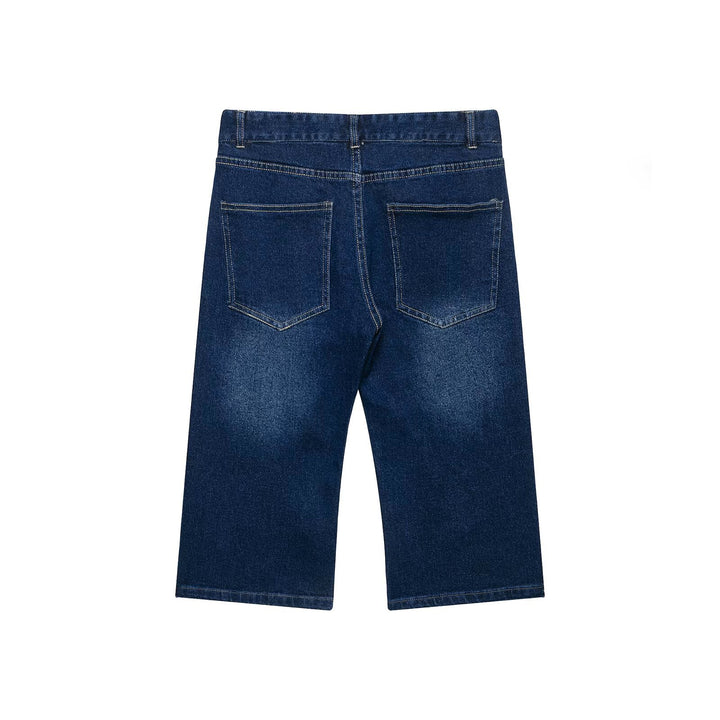 Damen Weite Cropped-Denim-Culotte im 5-Pocket-Design Echo Archiv