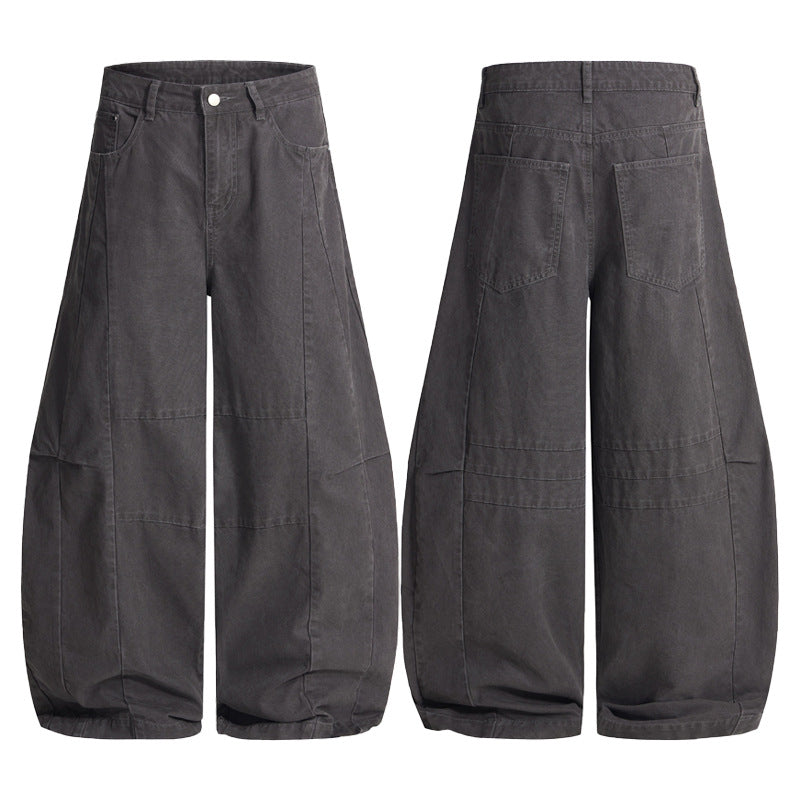 Herren Weite Paneel-Twill Palazzohose im Utility-Look Echo Archiv
