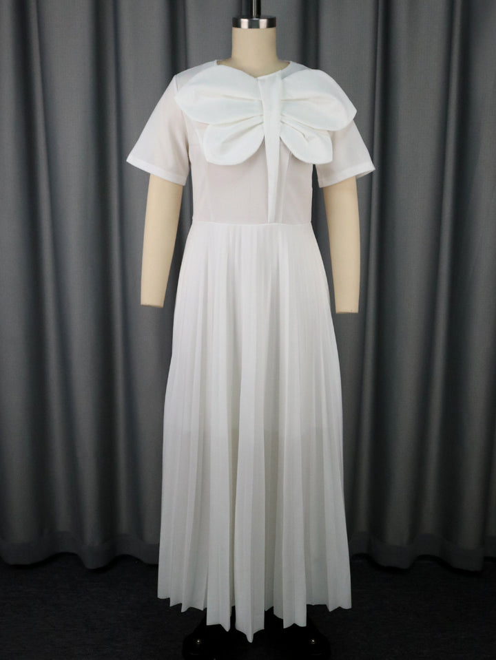 Damen Elegantes Midikleid mit voluminösem Schleifenakzent Echo Archiv