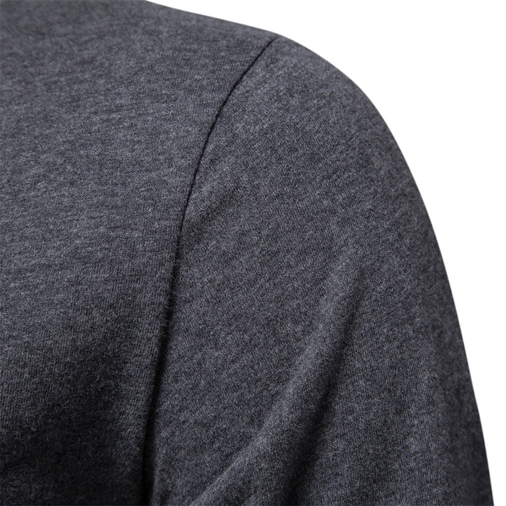 Herren nan minimalistisches Rundhals-Sweatshirt aus Baumwollmischung mit gerippten Bündchen Echo Archiv