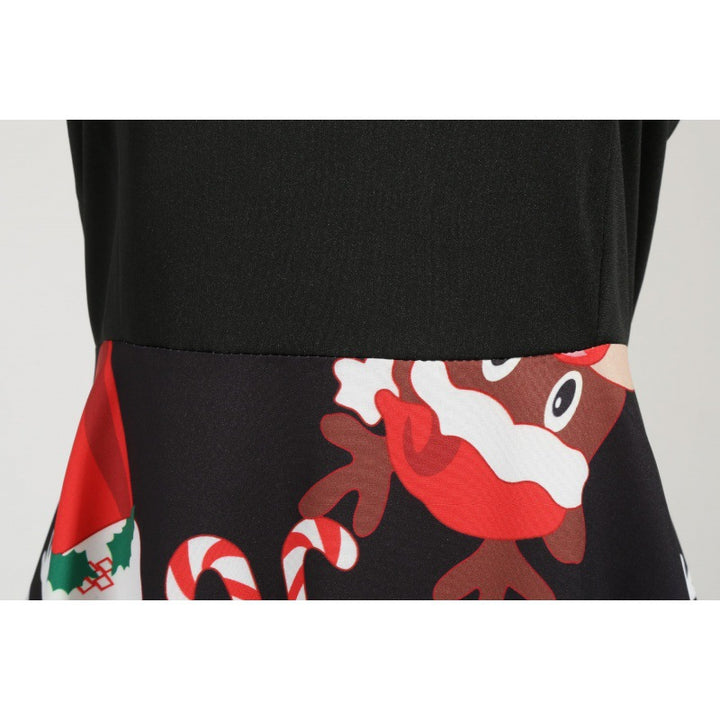 Damen Vintage-Festkleid im 50er-Jahre Stil mit gewelltem Halsausschnitt, figurbetontem Oberteil und voluminösem Tellerrock – Élara