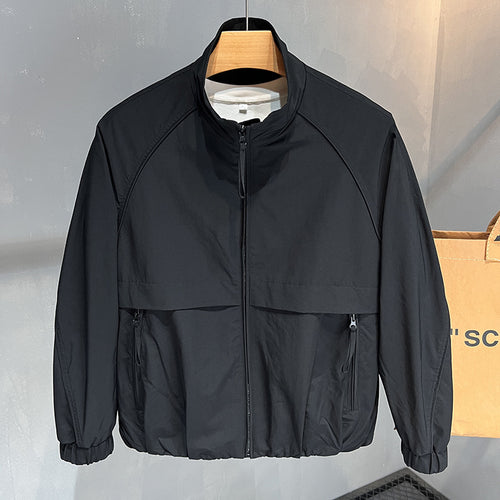 Herren urbane Übergangsjacke mit integriertem Windschutz Echoarchiv