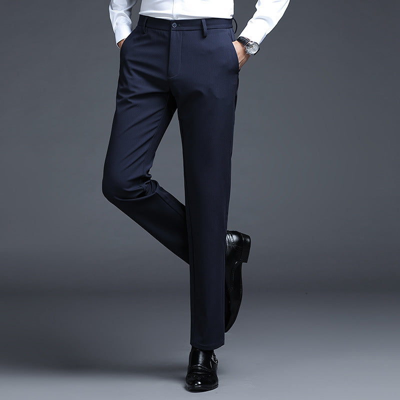 Herren Formelle Slim-Fit Anzughose mit Stretchbund und Bügelfalte Echo Archiv