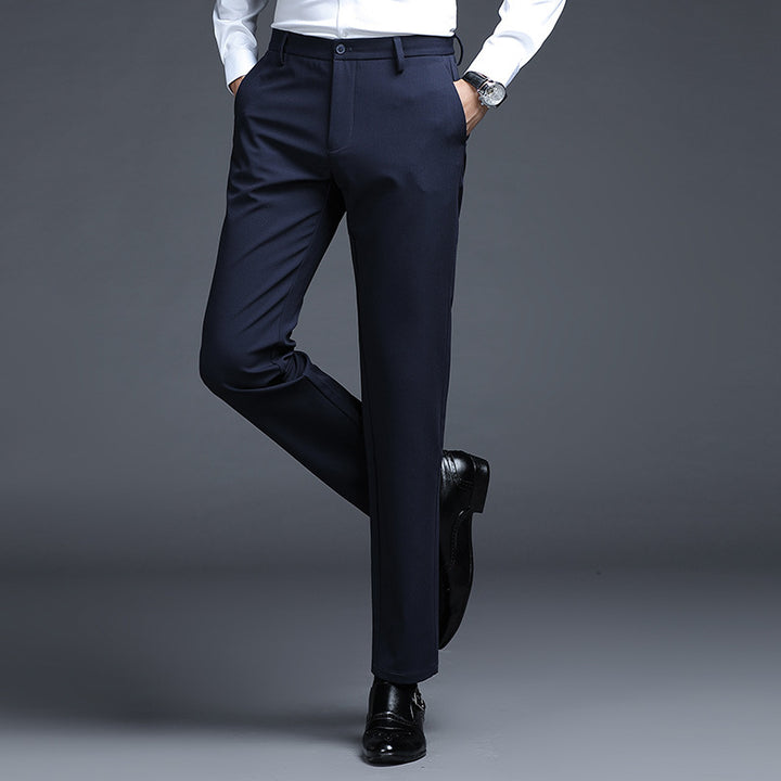 Herren Formelle Slim-Fit Anzughose mit Stretchbund und Bügelfalte Echo Archiv