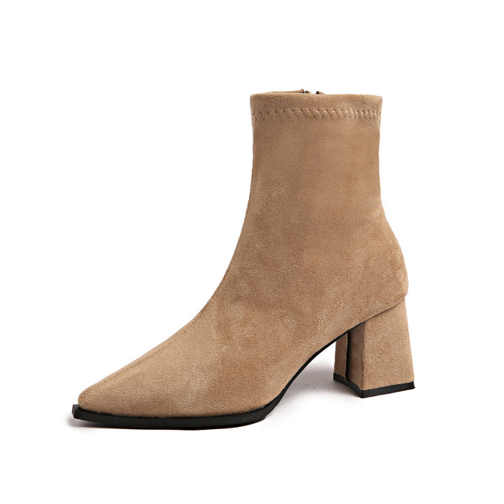 Damen Elegante und modische Stiefeletten mit blockierendem Absatz Echo Archiv