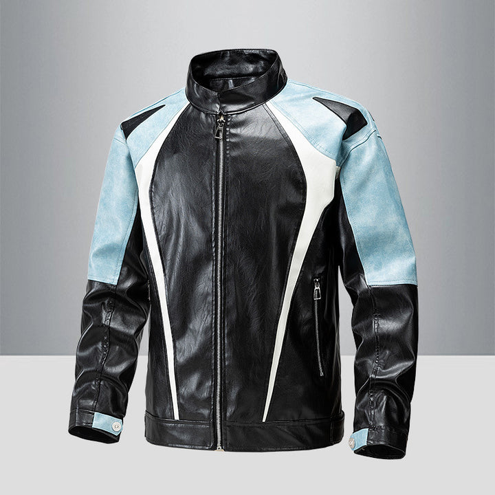 Herren modische Motorradjacke mit ergonomischen Nähten und Sicherheitsdetails Echoarchiv