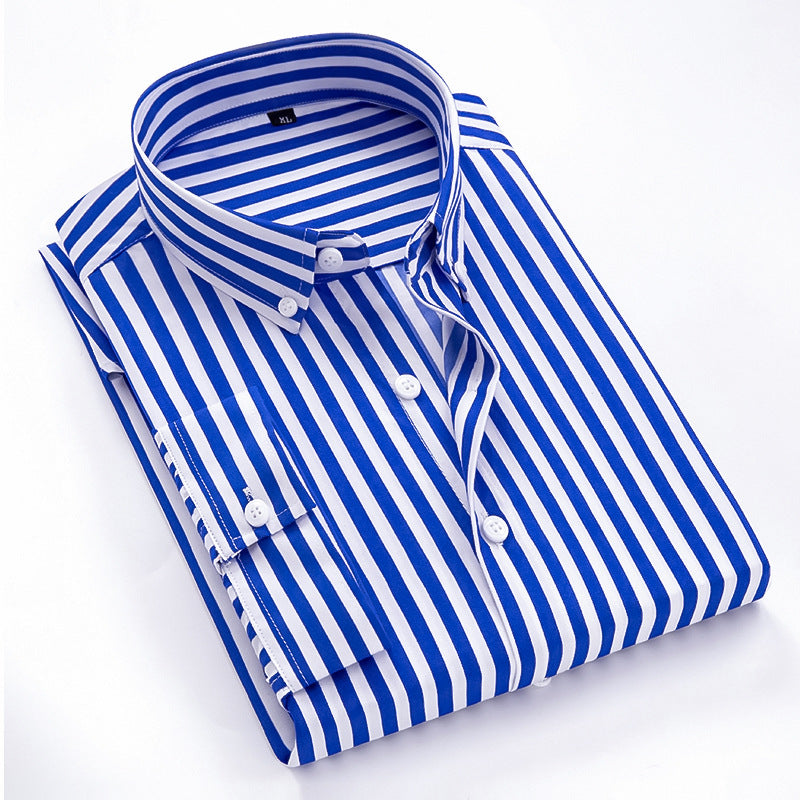 Herren nan gestreiftes Businesshemd mit Button-Down-Kragen und taillierter Silhouette Echo Archiv