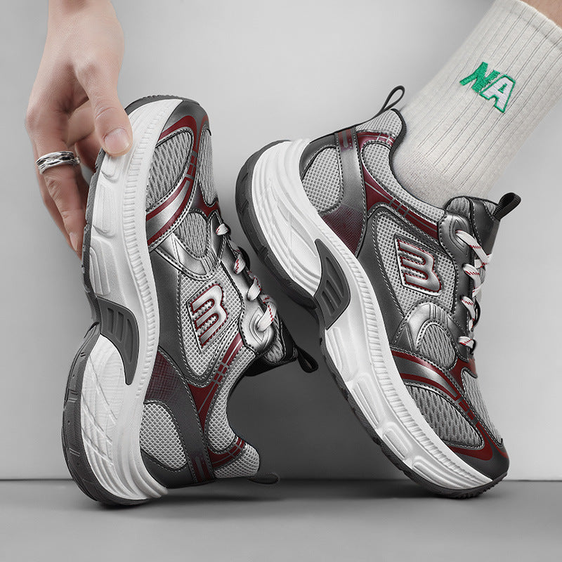 Unisex Voluminöse Mesh-Runner mit atmungsaktivem Obermaterial und stoßdämpfender Plateausohle Echoarchiv