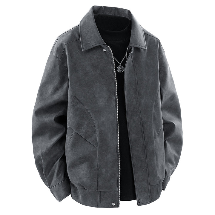 Herren Kunstlederjacke im modernen Schnitt mit vielen praktischen Taschen Echoarchiv