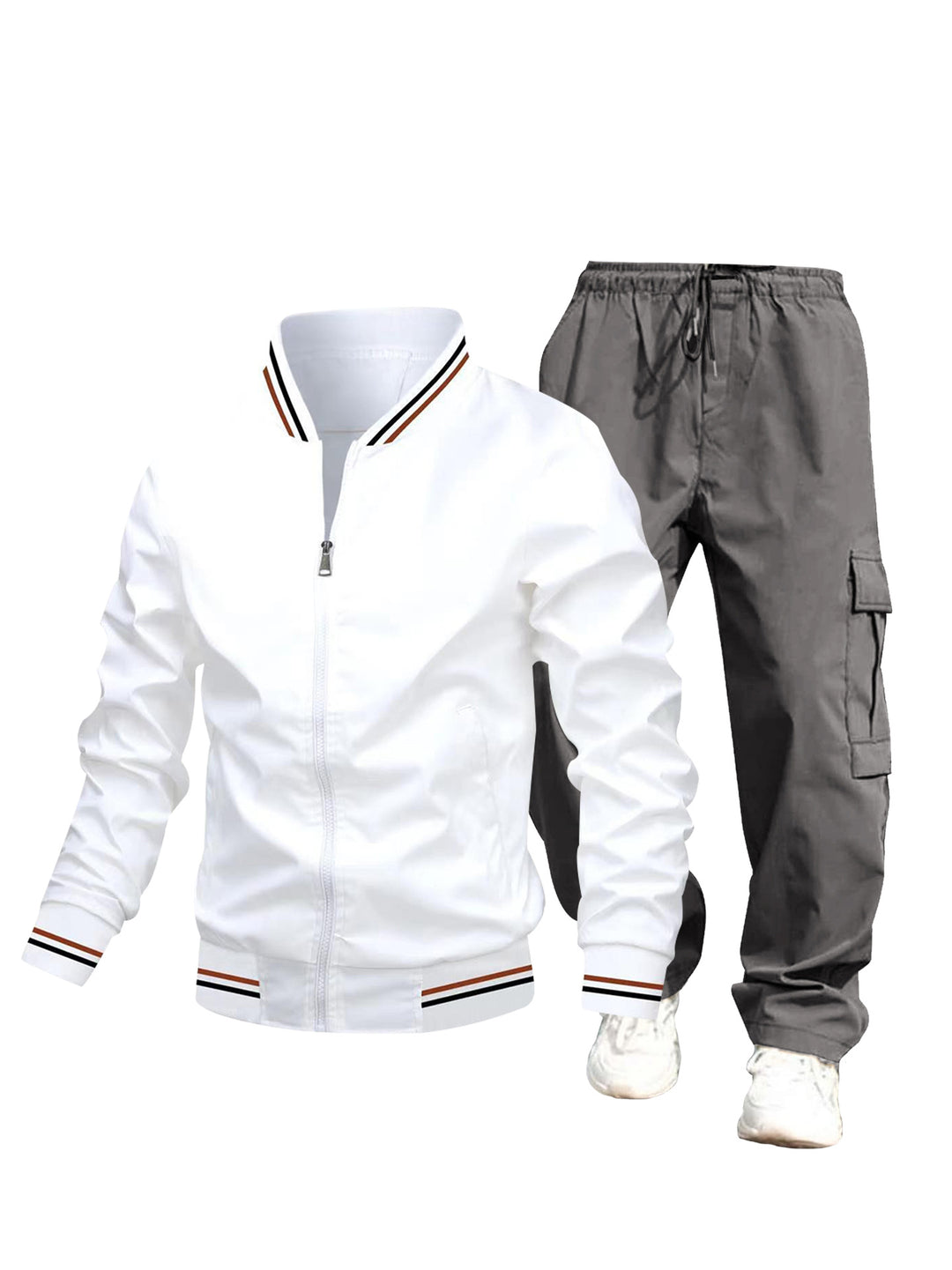 Herren Sportliche Jacke und Cargo-Hose Set Echo Archiv
