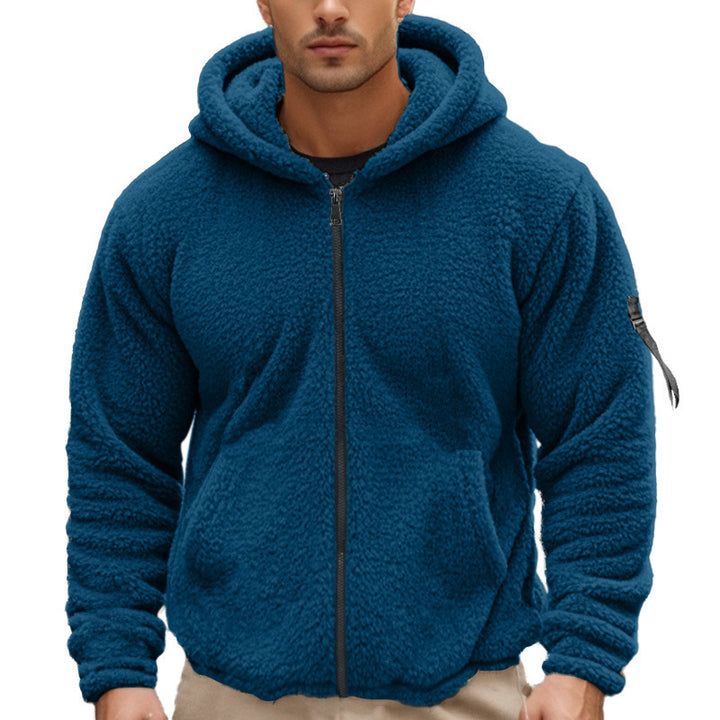 Herren Fleecekapuzenpullover mit ergonomischem Schnitt und praktischen Reißverschlusstaschen Echoarchiv