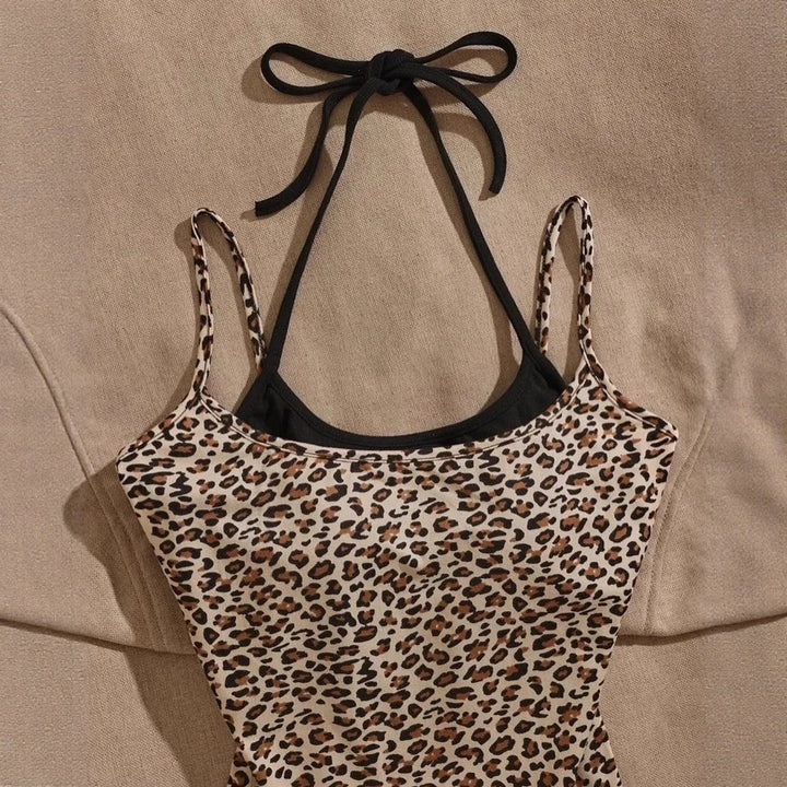 Damen Leichtes Oberteil mit Leopardenmuster Echo Archiv
