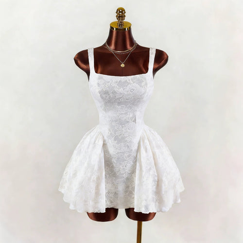 Damen nan tailliertes Spitzen-Cocktailkleid mit Korsett-Bustier und doppellagigem Schößchenrock Echo Archiv