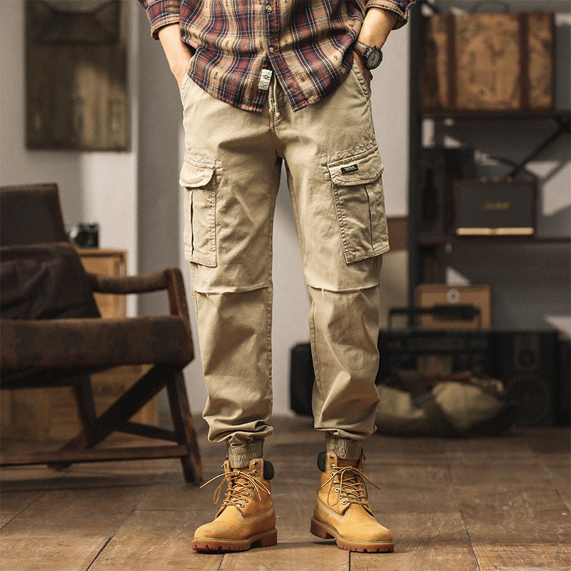 Herren Cargo-Jogginghose im Utility-Look mit Tunnelzugbund und Reißverschluss-Knöcheln Echo Archiv