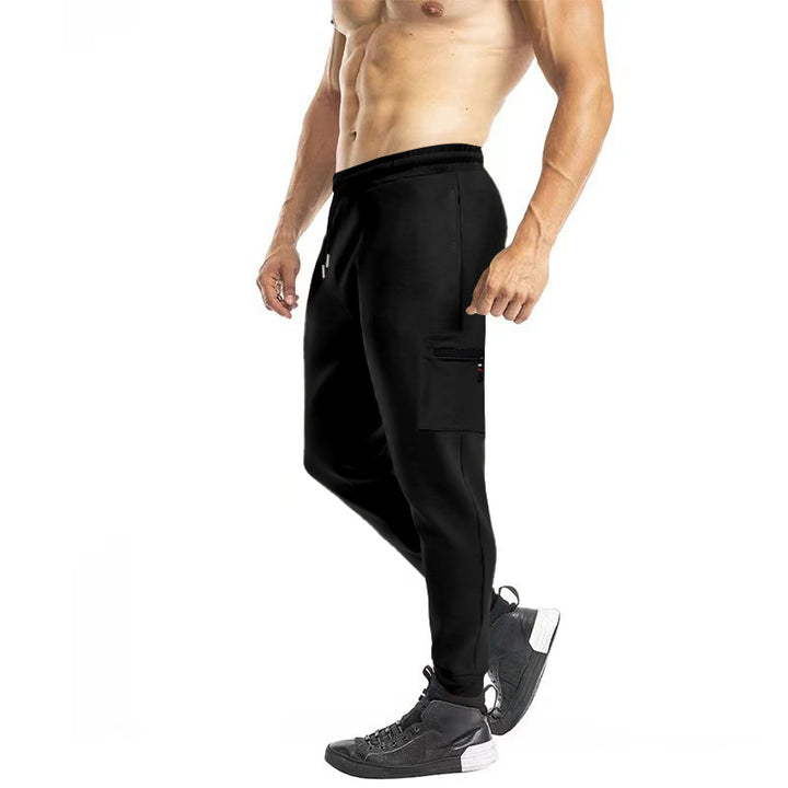 Herren lässige Sporthose mit praktischen Reißverschlusstaschen und elastischem Bund Echoarchiv