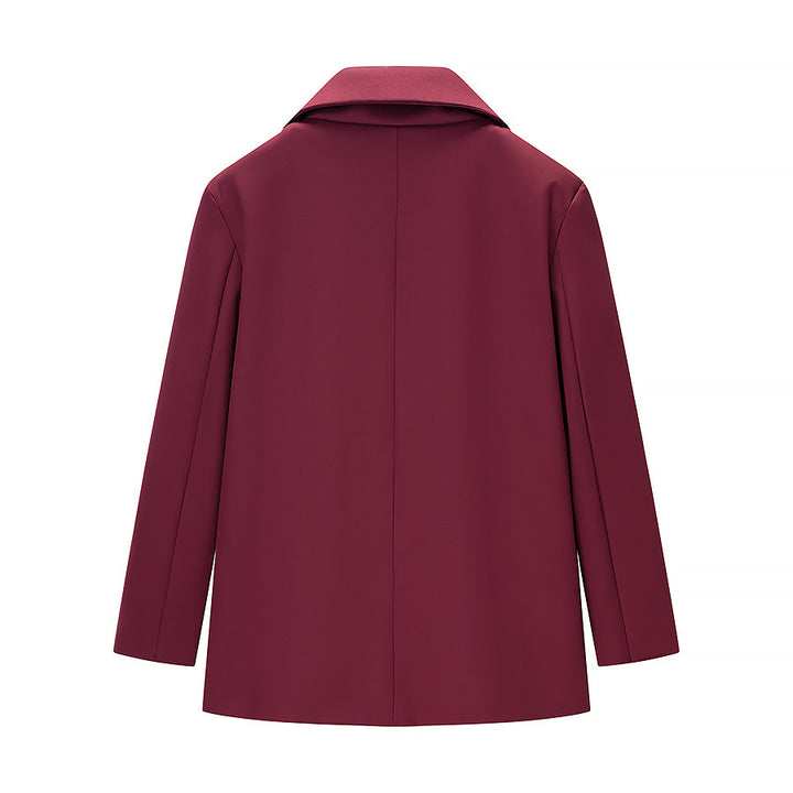 Damen Taillierter Ein-Knopf-Blazer mit softem Revers, gefütterter Innenseite und Pattentaschen Echo Archiv