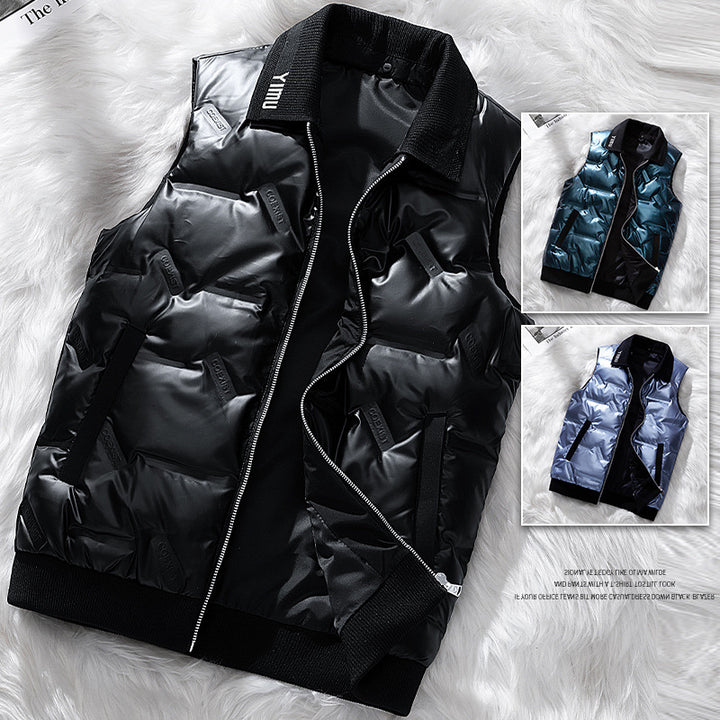 Herren wattierte Steppweste mit Glanzfutter und praktischen Taschen Echoarchiv