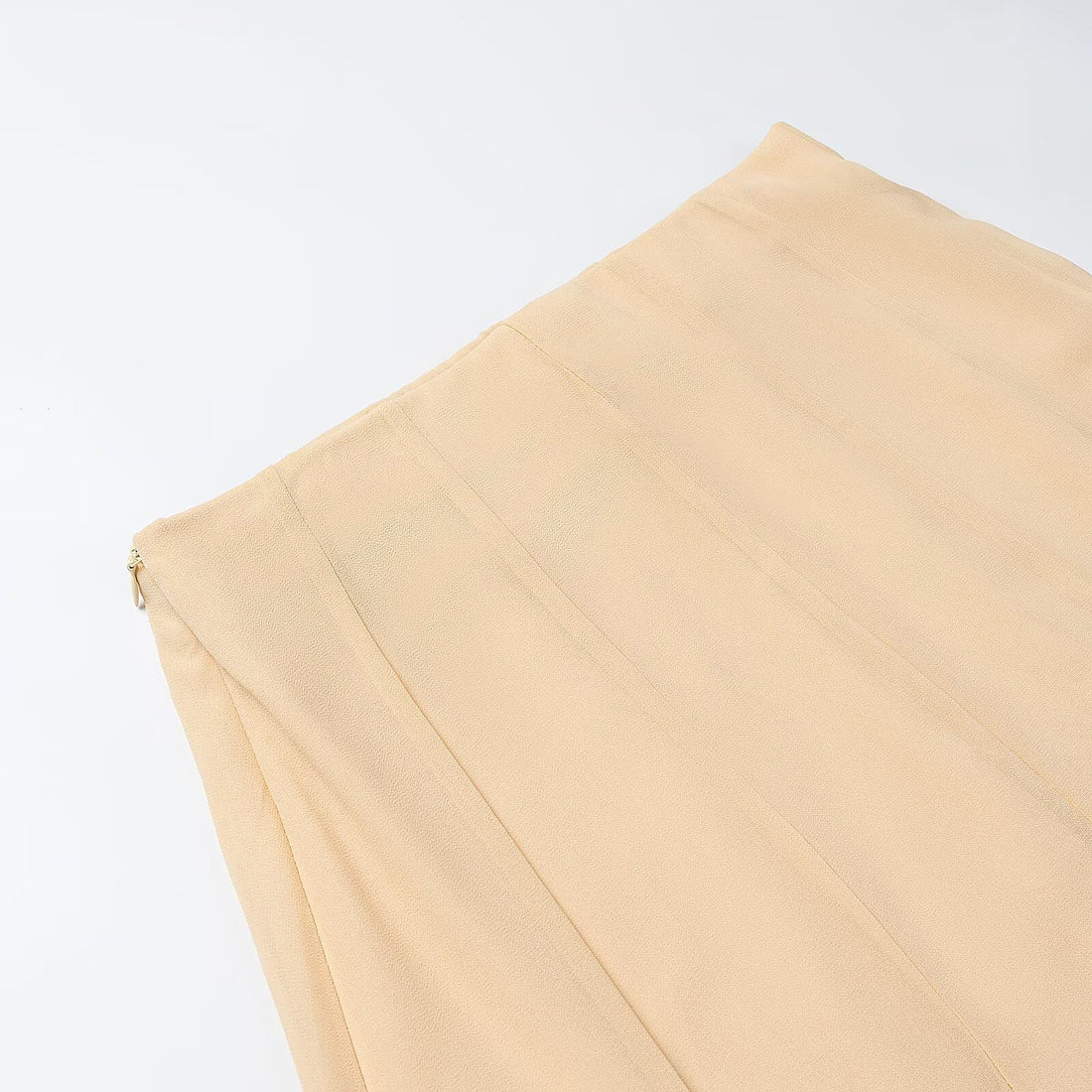 Damen Langer Plissierter Chiffon‑Maxirock mit hoher Taille und Einsatzbahnen Echoarchiv