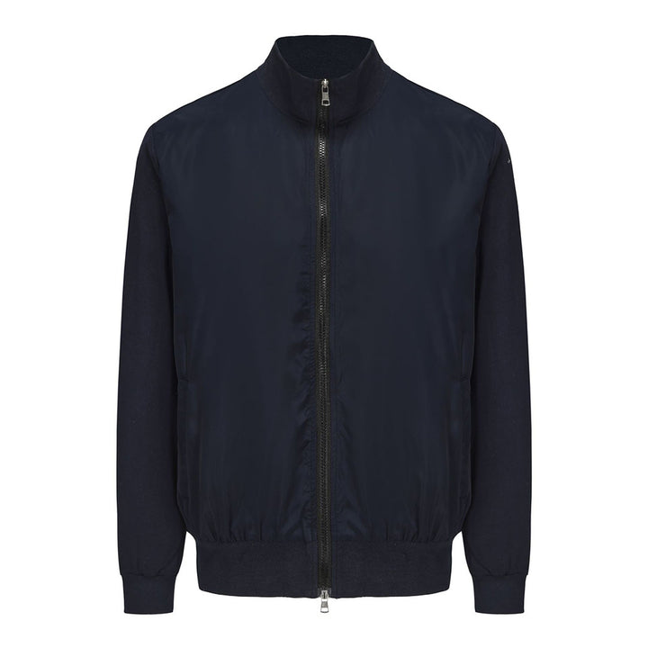 Herren sportliche Übergangsjacke mit modernem Stehkragen und elastischen Bündchen Echoarchiv
