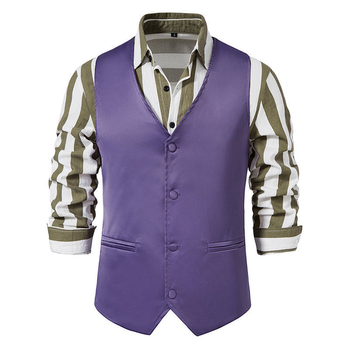 Herren elegante Anzugsweste mit modernem Schnitt und praktischen Taschen Echoarchiv