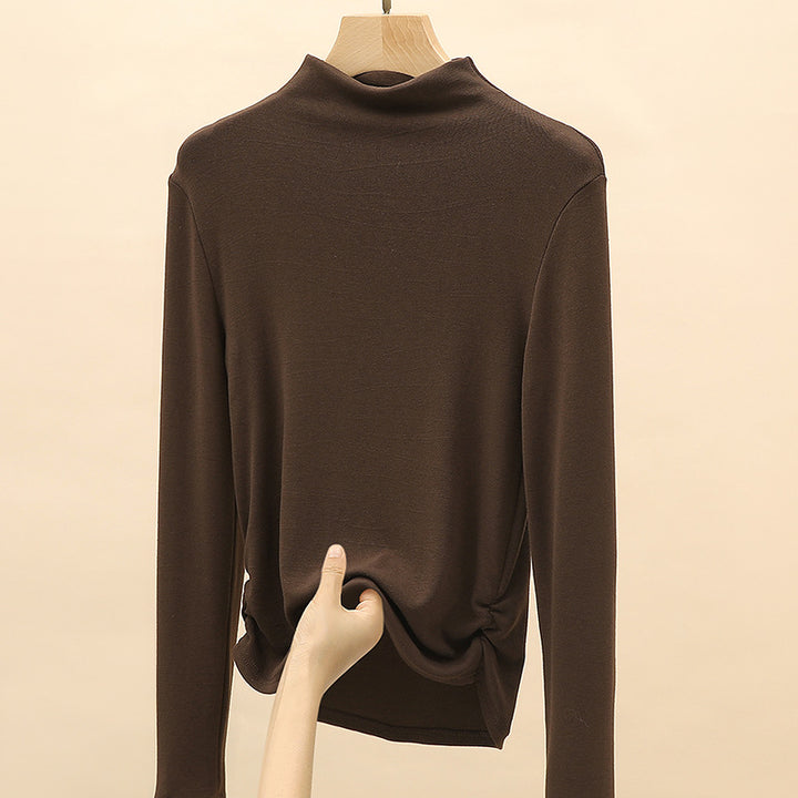Damen Elegantes Langarmshirt mit hochgeschlossenem Kragen Echo Archiv 1787620449