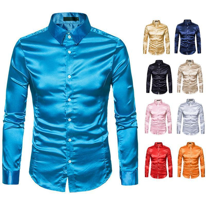 Herren elegantes Businesshemd aus hochwertigem Satin mit perfekter Passform Echoarchiv