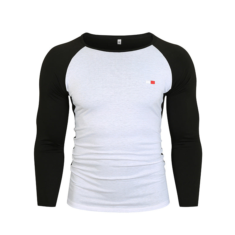 Herren Langarm-T-Shirt mit Raglanärmeln und hochwertiger Baumwolle Echoarchiv