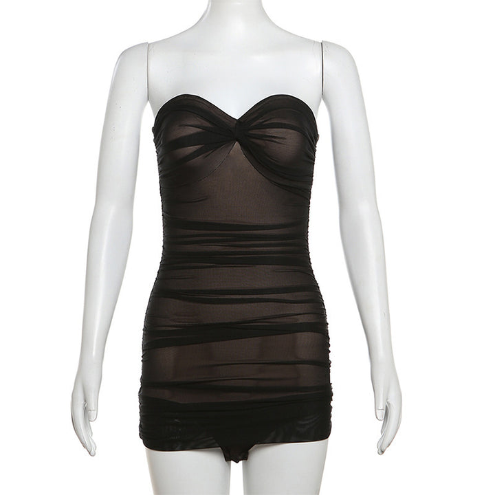 Damen Bandeau Badeanzug mit raffinierten Drapierungen Echo Archiv