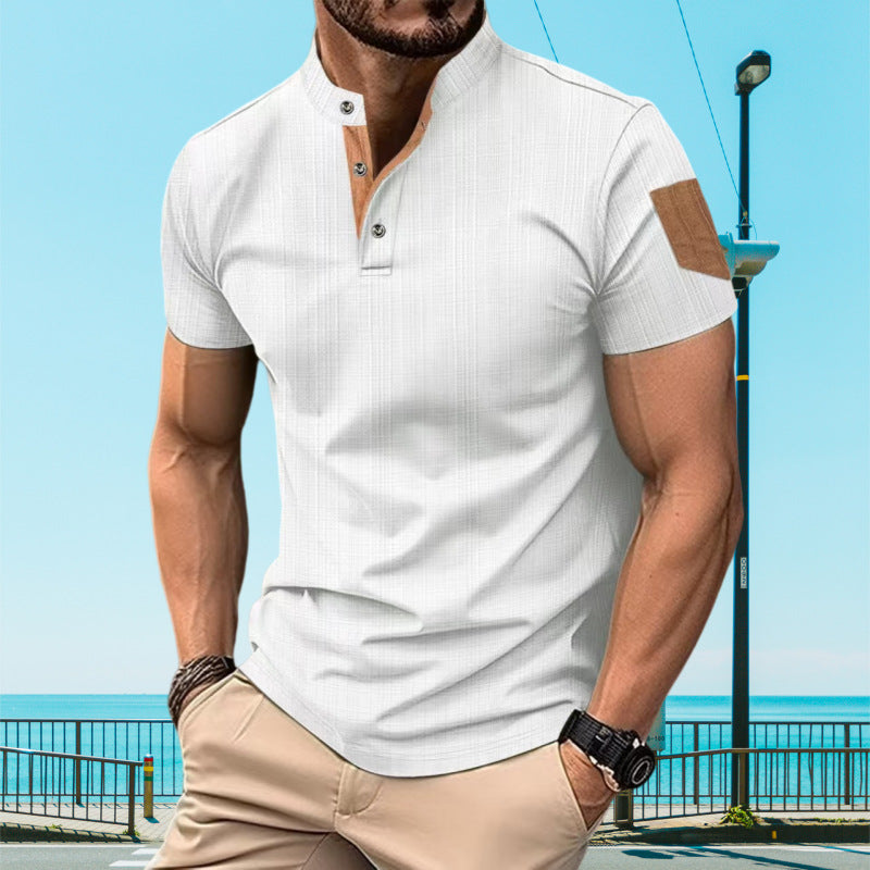 Herren Kurzarm Poloshirt mit Knopfleiste Echoarchiv