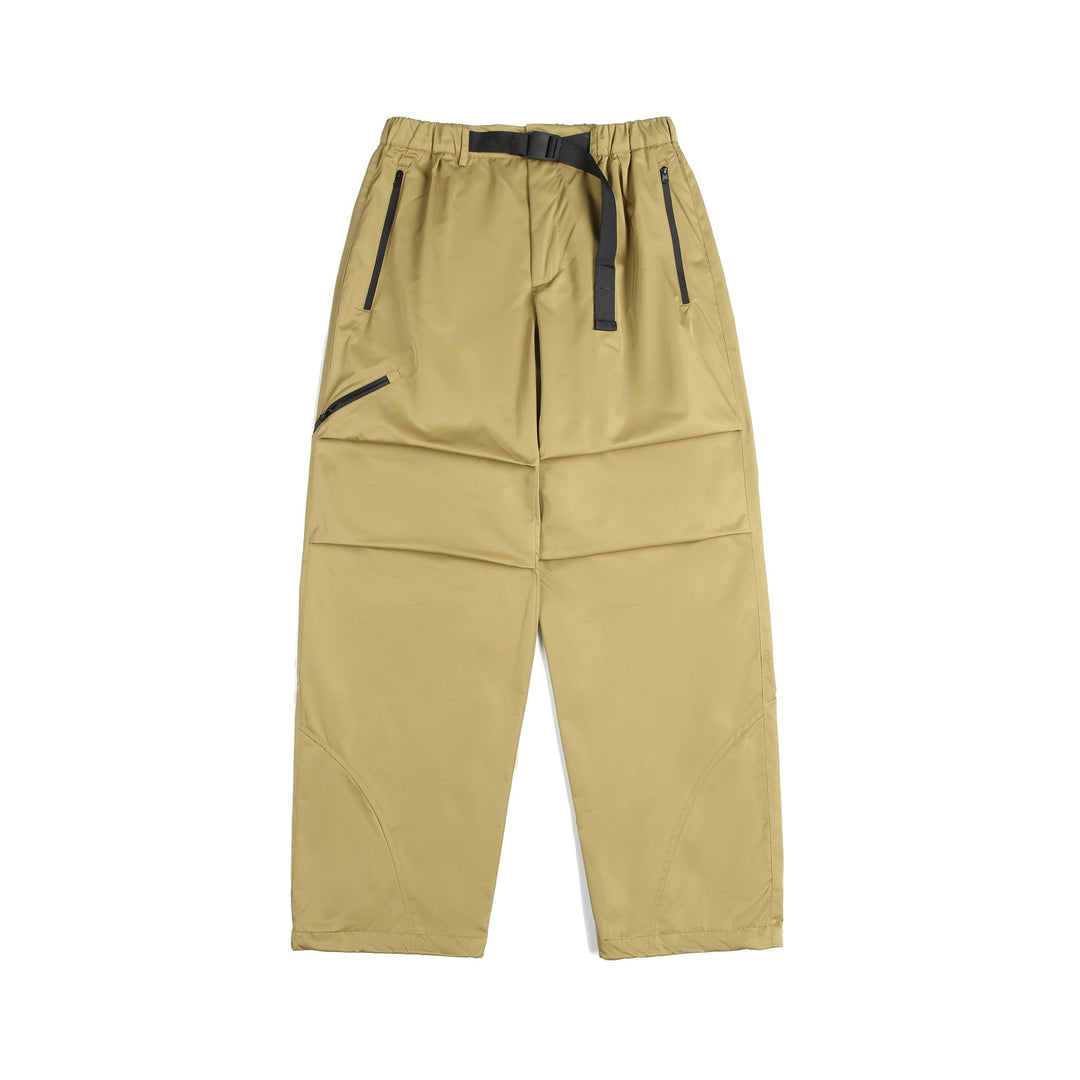 Unisex Technische Cargo-Caprihose mit elastischem Bund, integriertem Gurt und wasserdichten Reißverschlüssen Echoarchiv