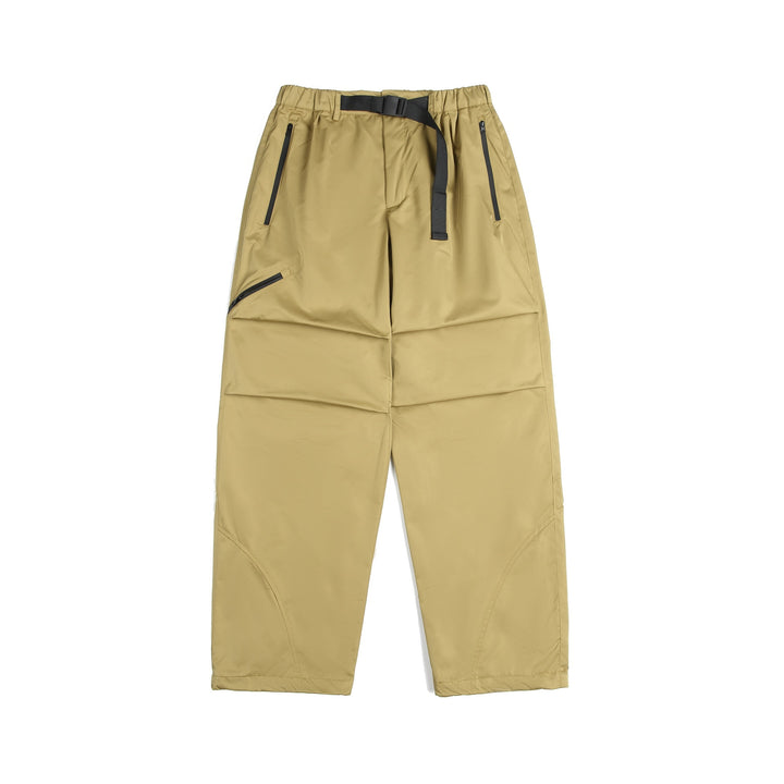 Unisex Technische Cargo-Caprihose mit elastischem Bund, integriertem Gurt und wasserdichten Reißverschlüssen Echoarchiv
