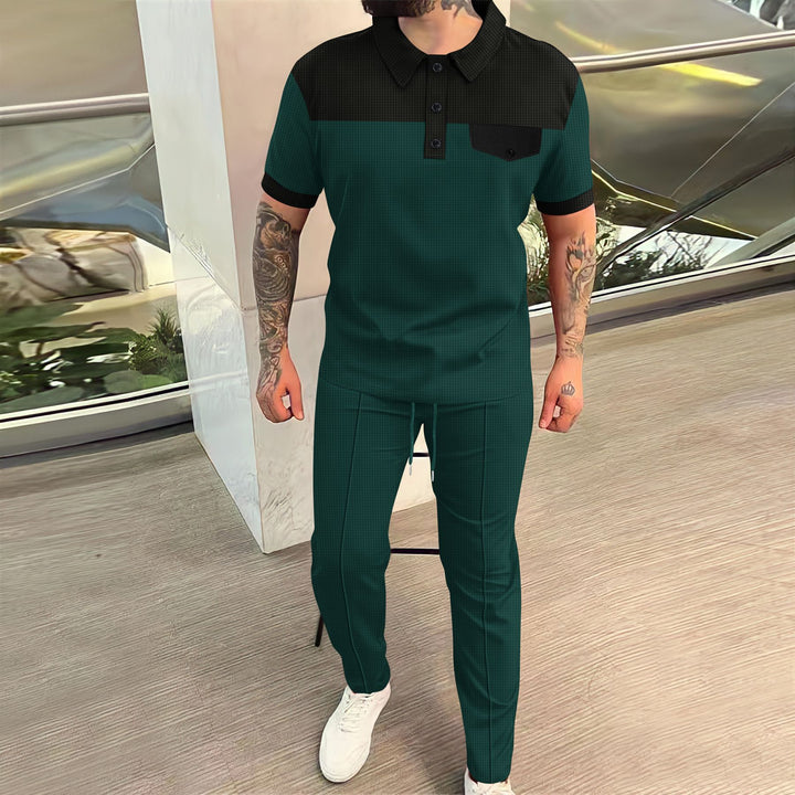 Herren Poloshirt und Chino-Hose Set Echoarchiv