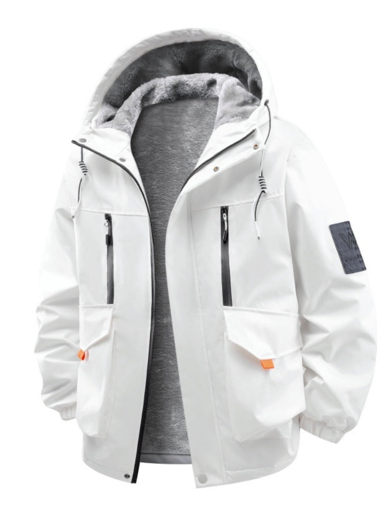 Herren Technische Outdoorjacke mit Teddyfutter, winddichter Außenschicht und Multifunktionstaschen Echo Archiv