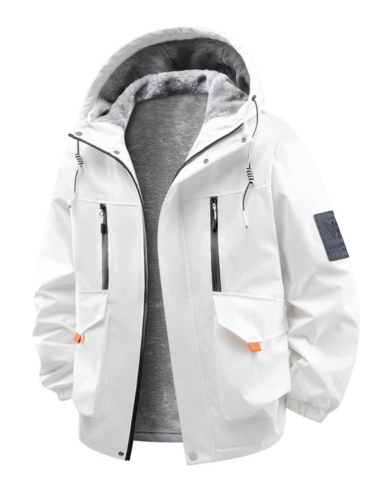 Herren Technische Outdoorjacke mit Teddyfutter, winddichter Außenschicht und Multifunktionstaschen Echo Archiv