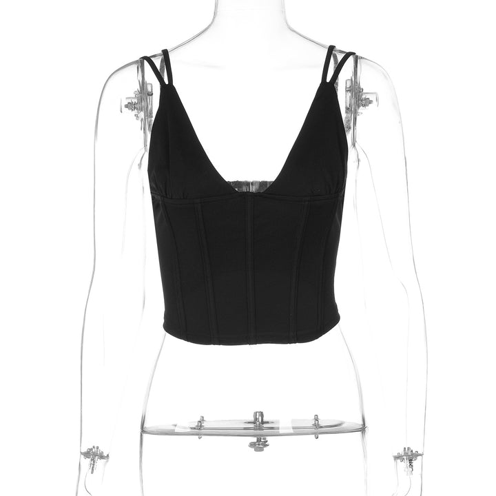 Damen Elegant geschnittenes Bustier-Top mit Spaghetti-Trägern Echo Archiv