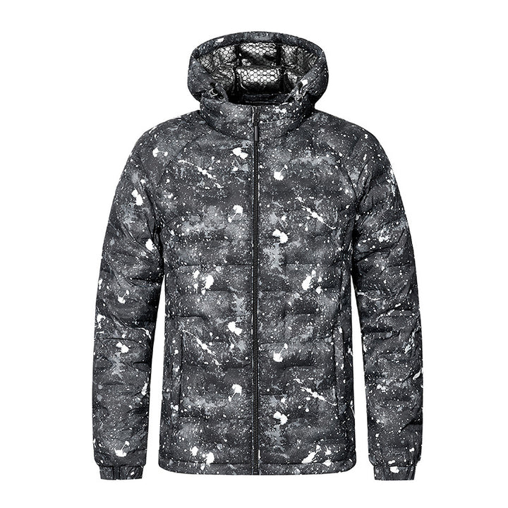 Herren Modische Steppjacke mit Kapuze und innovativem Design Echo Archiv