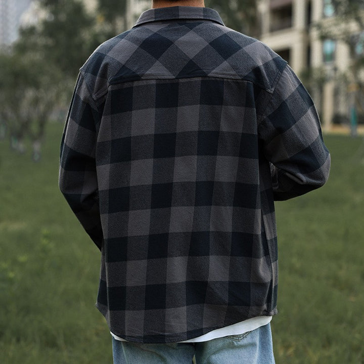 Herren Karo-Hemdjacke mit zwei Brusttaschen Echo Archiv