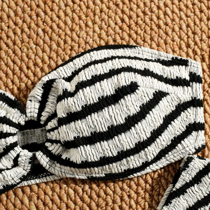 Damen Bandeau-Bikini mit strukturiertem Design Echo Archiv