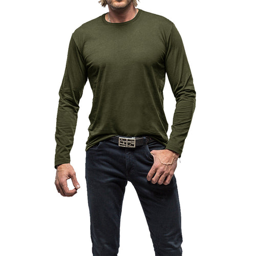 Herren Langarm T-Shirt aus hochwertigem Baumwollmix mit komfortablem Schnitt Echoarchiv