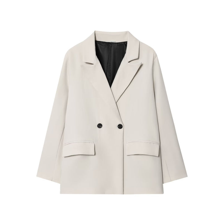 Damen Oversize Doppelreihiger Sakko-Blazer mit Pattentaschen Echo Archiv