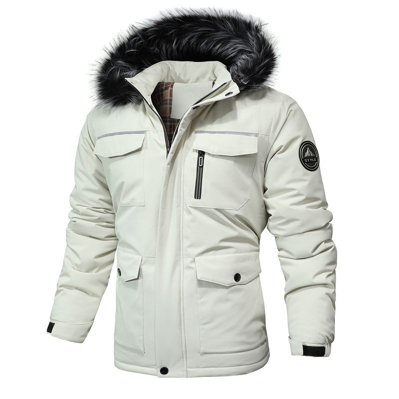 Herren Arctic-Insulated Parka mit abnehmbarer Kunstfellkapuze und reflektierenden Details Echoarchiv