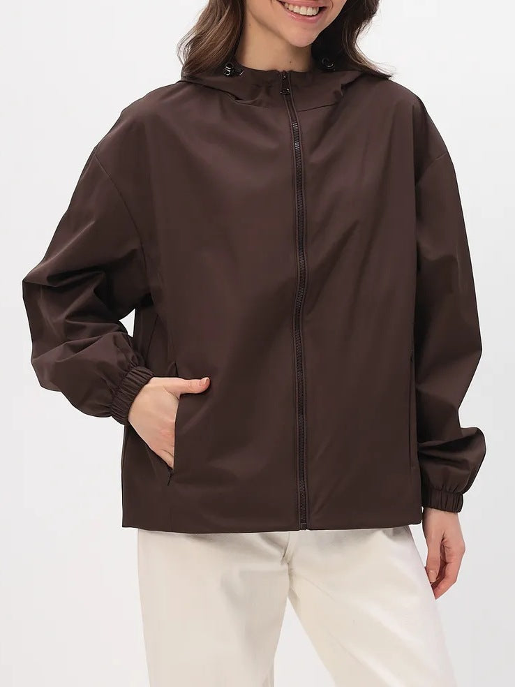 Damen Leichte Freizeitjacke mit Kapuze – Célinea