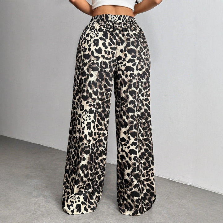 Damen Palazzo-Hose mit schickem Leopardenmuster Echo Archiv