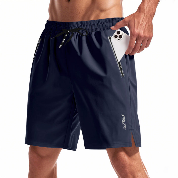 Herren Atmungsaktive Sportshorts mit Seitentaschen und elastischem Bund Echoarchiv