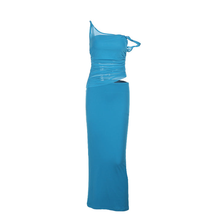 Damen elegantes Wickelkleid mit asymmetrischem Schnitt und figurbetonter Silhouette Echo Archiv