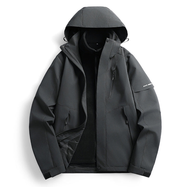 Damen nicht wasserdichte Softshell Outdoor-Jacke mit Kapuze atmungsaktive Membran – Célinea