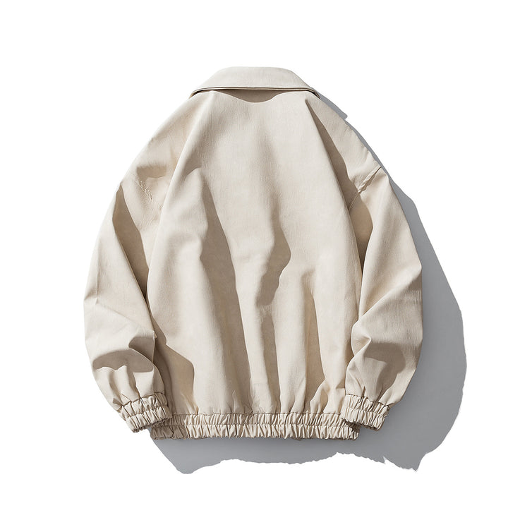 Herren Oversize Veloursjacke mit markanten Metallverschlüssen und Reißverschlusstaschen Echo Archiv