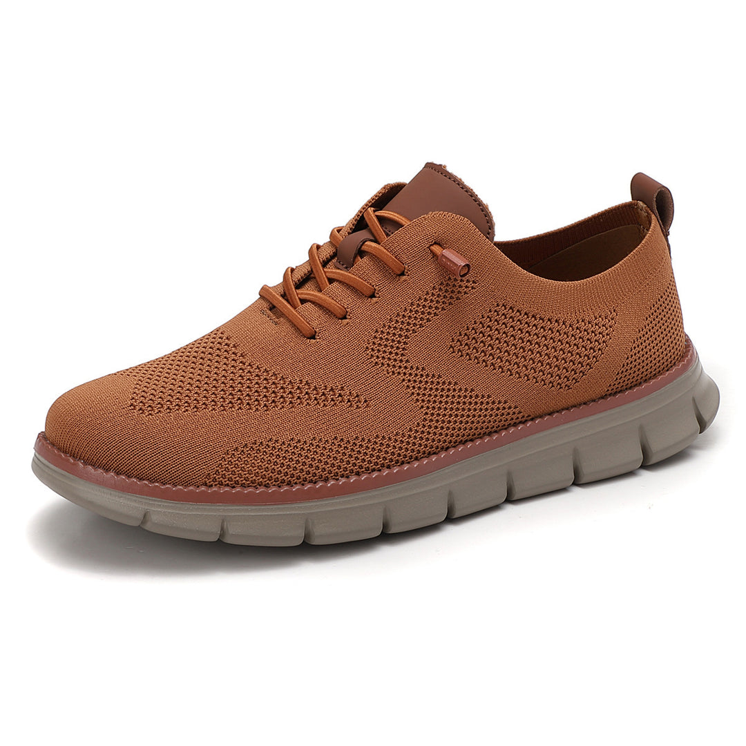 Damen nan gestrickter Derby-Sneaker mit flexibler Rillenlaufsohle und gepolstertem Komfortfußbett Echo Archiv