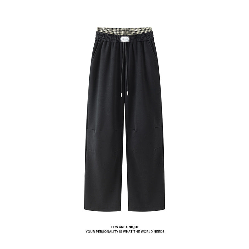 Herren weite Freizeithose aus atmungsaktivem Baumwollmix mit elastischem Bund und seitlichen Taschen Echoarchiv